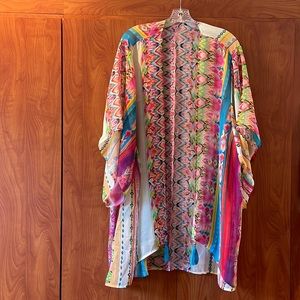 Johnny Was Francesca Stripe Cinch One piece matching cover. No tag or lable